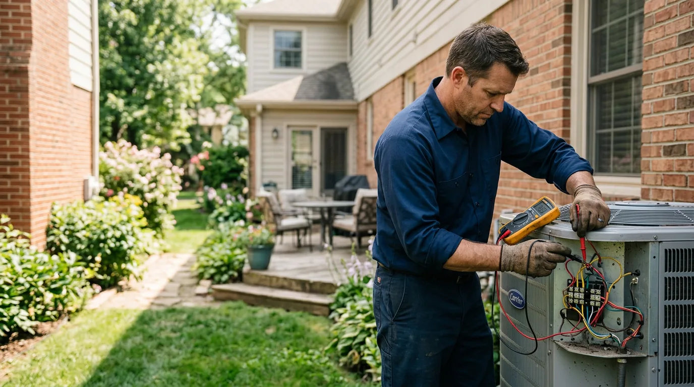 HVAC technician working near Elbe, WA